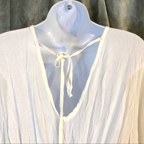 New Women’s White Summer Maxi Dress- Large - Picture 9 of 10